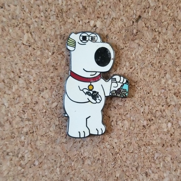 Jewelry - Family Guy Brian the Dog Mushrooms Rave Enamel Pin